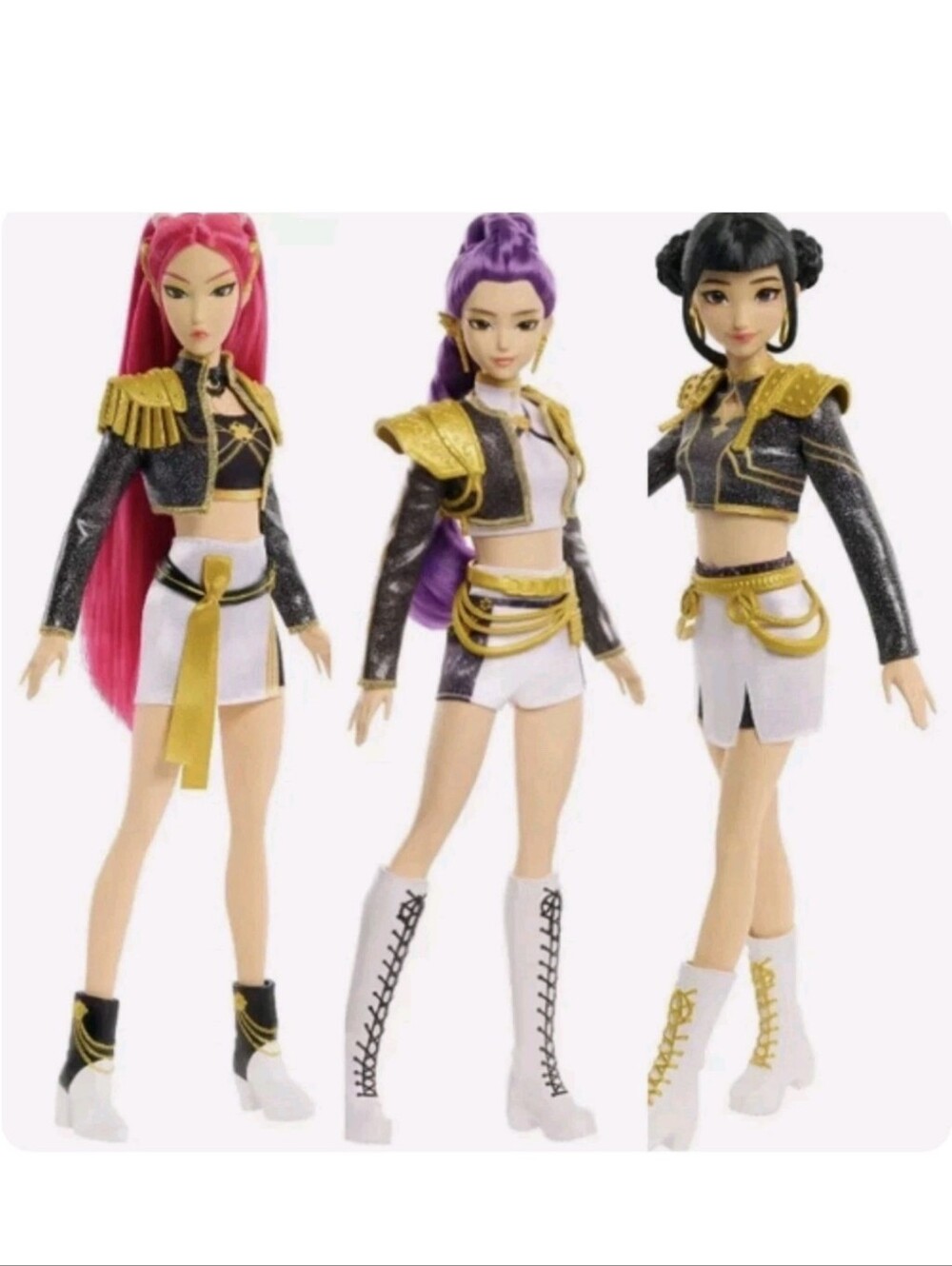 KPop Demon Hunters HUNTR/X Golden Singing Dolls Set Of 3 Rumi Mira Zoey Mattel
